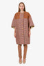 Gucci Runway Herringbone/Beige Cord Cape Jacket Size 42