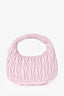 Miu Miu Powder Pink Nappa Matelasse Small Wander Hobo