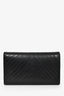 Pre-Loved Chanel™ 2006-08 Black Chevron Leather Long Wallet