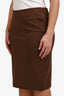 Gucci Vintage Brown Pencil Skirt Size XL