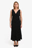 Rixo Black Floral Sleeveless Midi Dress Size XXS