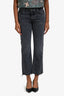 GRLFRND Grey Distressed Hem High Rise Jeans Size 25