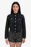 Agolde Dark Grey Denim Jacket Size XS