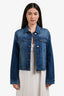 Frame Blue Washed Denim Jacket Size XS