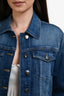 Frame Blue Washed Denim Jacket Size XS