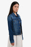 Frame Blue Washed Denim Jacket Size XS