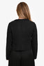 Prada 2010 Dark Grey Tweed Fringe Detail Silk/Cotton/Wool Jacket Size 42