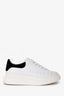 Alexander McQueen White Leather Black Suede Sneakers Size 38.5