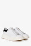 Alexander McQueen White Leather Black Suede Sneakers Size 38.5