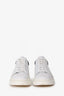 Alexander McQueen White Leather Black Suede Sneakers Size 38.5