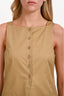Tibi Beige Sleeveless Square Neck Button Up Top Estimated Size M