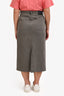 Acne Studios Grey Denim Midi Pencil Skirt Size 38