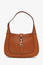 Gucci Brown Leather Medium Jackie 1961 Hobo Shoulder Bag With Strap