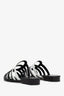 Hermès Black/White Camilla Sandals Size 36