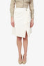 Tibi White Belted Wrap Midi Skirt Size 00