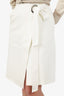 Tibi White Belted Wrap Midi Skirt Size 00