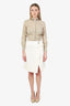Tibi White Belted Wrap Midi Skirt Size 00