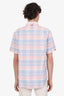 Thom Browne Blue/Pink Check Short Sleeve Shirt Size 3 Mens