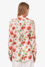 Equipment White/Multicolour Silk Floral Print Blouse Size XS