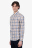 Brunello Cucinelli Beige Check Button Down Shirt Size M Mens