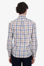 Brunello Cucinelli Beige Check Button Down Shirt Size M Mens