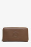 Gucci Brown Leather Interlocking G Soho Zippy Wallet