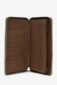Gucci Brown Leather Interlocking G Soho Zippy Wallet