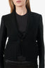 Rick Owens FW19 Black Wool Alice Blazer Size 2