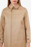 Burberry Beige Check-Pattern Buttoned Reversible Trench Coat Size 10Y Kids