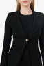Smythe Black Wool Single Breasted Blazer Size 2