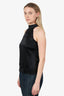Nili Lotan Black Silk Sleeveless Top Size 0