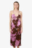 Johanna Ortiz Pink/Brown City Of Spices Floral Maxi Dress Size 2