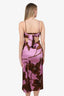 Johanna Ortiz Pink/Brown City Of Spices Floral Maxi Dress Size 2
