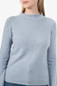 S Max Mara Blue Cashmere High Neck Sweater Estimated Size S
