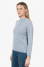 S Max Mara Blue Cashmere High Neck Sweater Estimated Size S