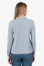 S Max Mara Blue Cashmere High Neck Sweater Estimated Size S