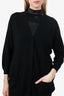Brunello Cucinelli Black Cashmere Button Up Cardigan Size M