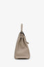 Hermès 2008 Gris Tourterelle Clemence Leather Retourne Kelly 32 With Strap