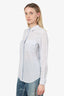 Equipment Femme Blue Silk Button Up Blouse Size S