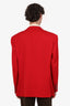 Prada Red Wool Blazer Size 58R Mens