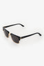 Cartier Black/Gold Browline Square C De Pilot Tinted Sunglasses