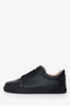 Christian Louboutin Black Leather Louis Junior Sneakers Size 37