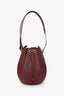 Must de Cartier Burgundy Leather Bucket Bag