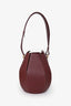 Must de Cartier Burgundy Leather Bucket Bag