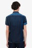 Kapital Blue Patchwork Katmandu Short Sleeve Shirt Size 3 Mens