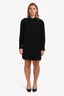 Alexander Wang Black Silk Long Sleeve Knee Length Dress Size 6
