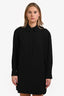 Alexander Wang Black Silk Long Sleeve Knee Length Dress Size 6