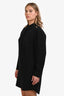 Alexander Wang Black Silk Long Sleeve Knee Length Dress Size 6