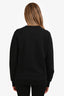 Balmain Black Cotton Logo Sweatshirt Size XS