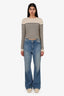 Paco Rabanne Blue Denim Flare Leg Jeans Size 40